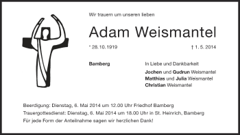 Anzeige von Adam Weismantel von MGO