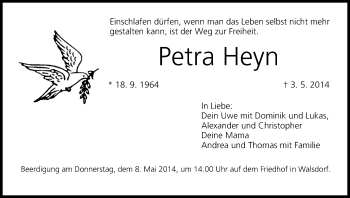 Anzeige von Petra Heyn von MGO