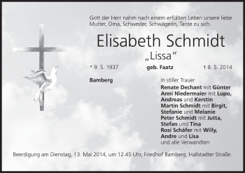 Anzeige von Elisabeth Schmidt von MGO