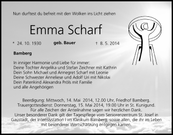 Anzeige von Emma Scharf von MGO