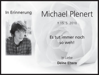 Anzeige von Michael Plenert von MGO