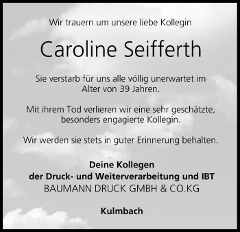 Anzeige von Caroline Seifferth von MGO