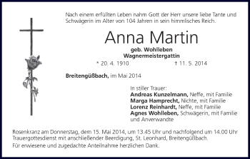 Anzeige von Anna Martin von MGO