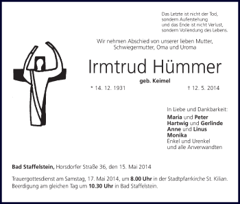 Anzeige von lrmtrud Hümmer von MGO