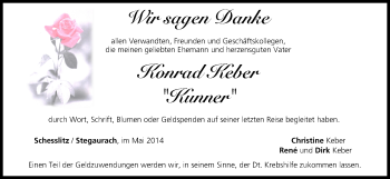 Anzeige von Konrad Keber von MGO