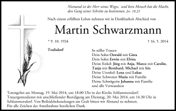 Anzeige von Martin Schwarzmann von MGO