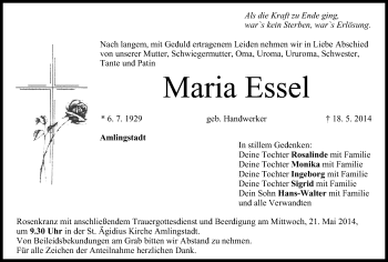 Anzeige von Maria Essel von MGO