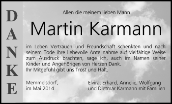 Anzeige von Martin Karmann von MGO