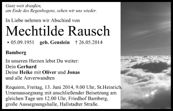 Anzeige von Mechtilde Rausch von MGO