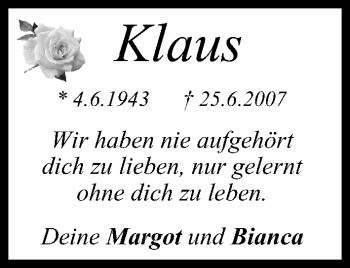 Anzeige von Klaus  von MGO