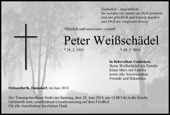 Anzeige von Peter Weißschädel von MGO