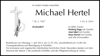 Anzeige von Michael Hertel von MGO