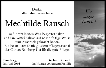 Anzeige von Mechtilde Rausch von MGO