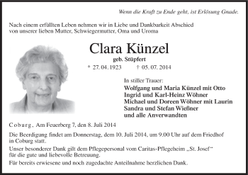 Anzeige von Clara Künzel von MGO