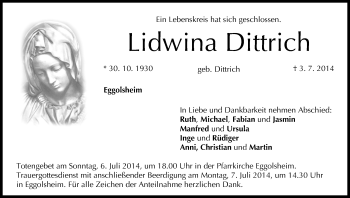 Anzeige von Lidwina Dittrich von MGO