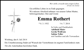 Anzeige von Emma Rothert von MGO