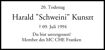 Anzeige von Harald Kunszt von MGO