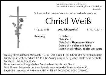 Anzeige von Christi Weiß von MGO