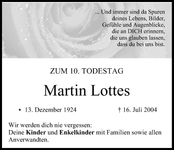 Anzeige von Martin Lottes von MGO
