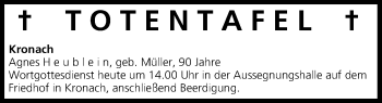 Anzeige von Totentafel vom 18.07.2014 von MGO