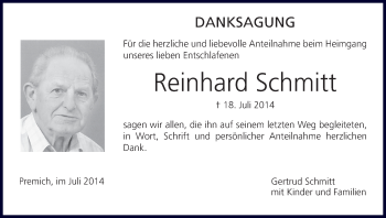 Anzeige von Reinhard Sc-hmitt von MGO
