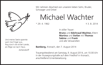 Anzeige von Michael Wachter von MGO
