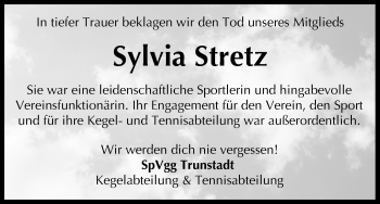 Anzeige von Sylvia Stretz von MGO