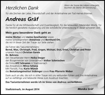 Anzeige von Andreas Gräf von MGO