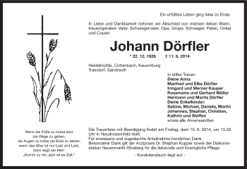 Anzeige von Johann Dörfler von MGO