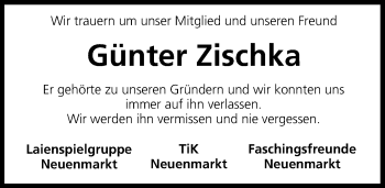 Anzeige von Günter Zischka von MGO