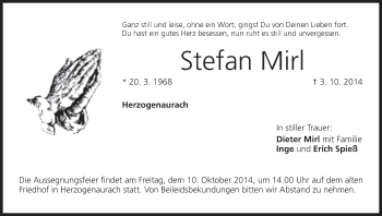 Anzeige von Stefan Mirl von MGO