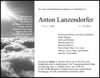 Anzeige von Anton Lanzendorfer von MGO