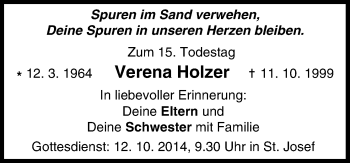 Anzeige von Verena Holzer von MGO