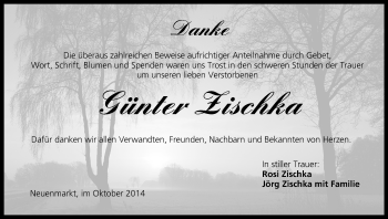 Anzeige von Günter Zischka von MGO