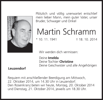 Anzeige von Martin Schramm von MGO