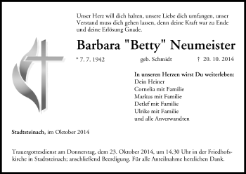 Anzeige von Barbara Neumeister von MGO