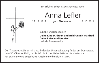 Anzeige von Anna Lefler von MGO