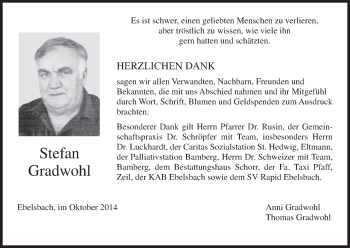 Anzeige von Stefan Gradwohl von MGO