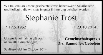 Anzeige von Stephanie Trost von MGO