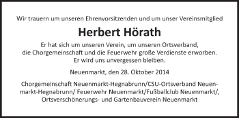 Anzeige von Herbert Hörath von MGO