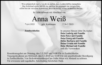 Anzeige von Anna Weiß von MGO