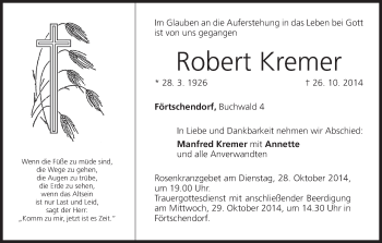 Anzeige von Robert Kremer von MGO