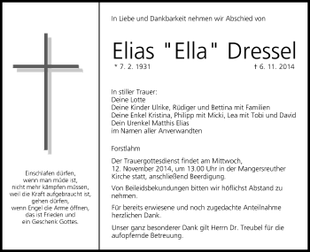 Anzeige von Elias Ella Dressel von MGO