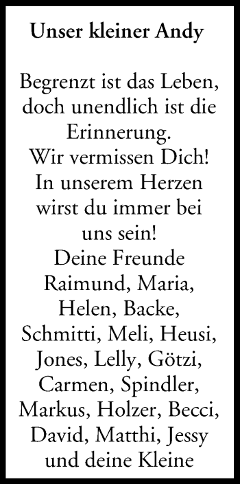 Anzeige von Andy  von MGO