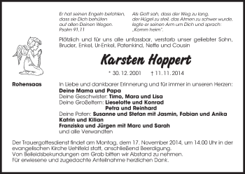 Anzeige von Karsten Hoppert von MGO