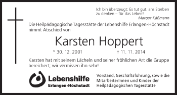 Anzeige von Karsten Hoppert von MGO