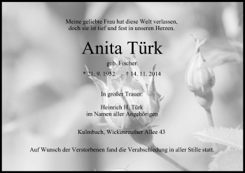 Anzeige von Anita Türk von MGO