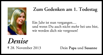 Anzeige von Denise Turschner von MGO