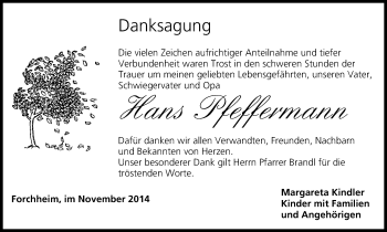 Anzeige von Hans Pfeffermann von MGO