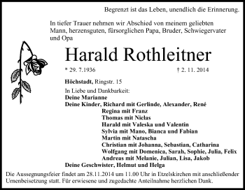 Anzeige von Harald Rothleitner von MGO